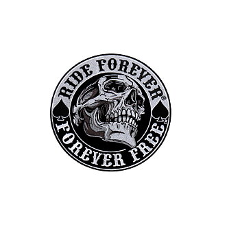 Spade Skull Ride Smal Patch