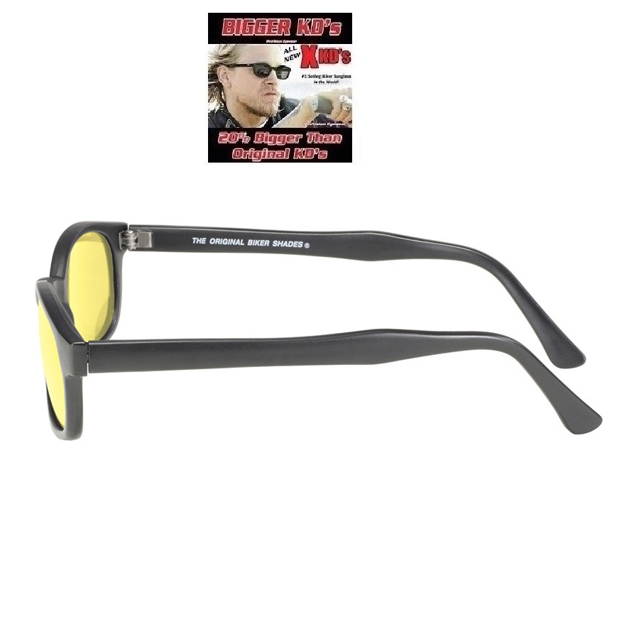 X-KDs The Original 20% Larger Matte Frame Bikers Yellow. - 5