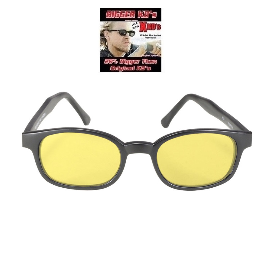 X-KDs The Original 20% Larger Matte Frame Bikers Yellow. - 2