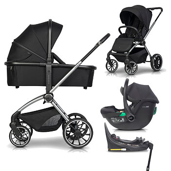 EasyGo Giro inkl. Babyskydd Buz Pro 360 + Swivel isofix bas