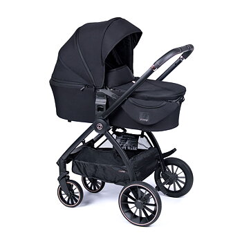Stor Barnvagnspaket 4i1 Nuvo Zokky  inkl. Cosmo AirFlow i-size babyskydd + isofix bas IQ Orbit