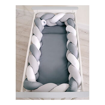 Spjälskydd Flätta XXL - White-Grey-Anthracite
