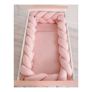 Spjälskydd Flätta XXL - Pastel Pink