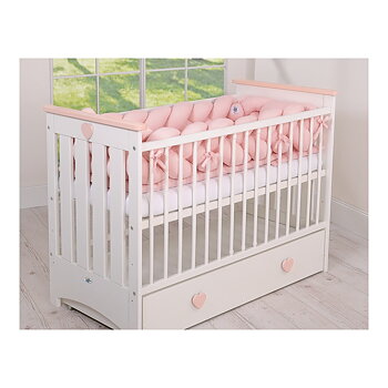 Spjälskydd Flätta XXL - Pastel Pink