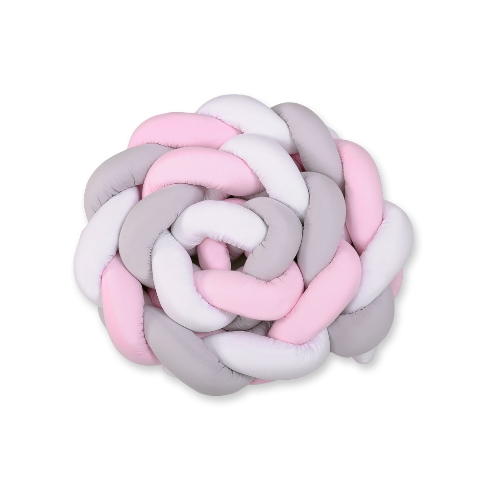 Spjälskydd Flätta XXL - White-Grey-Pink - 3