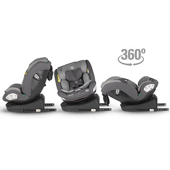 Bilbarnstol iSize 40-150 cm Nyota 360 - Diamond Black