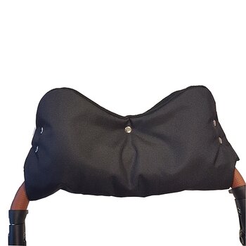 Handvärmare till barnvagn, Fleece, Svart