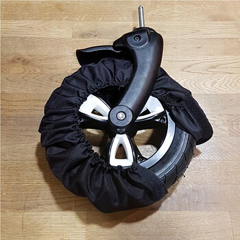 Hjulskydd för barnvagn, Delbart, Svart, 4-pack