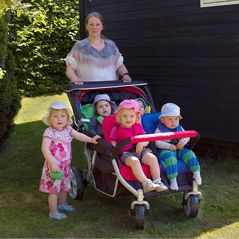 Barnvagn, sittvagn för 4 barn, Trille Quadro 2024 - 7