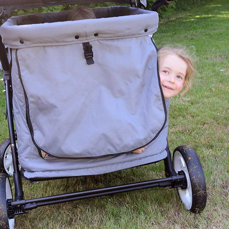 Trille Goliat, Barnvagn för 4 barn - Grey - 4