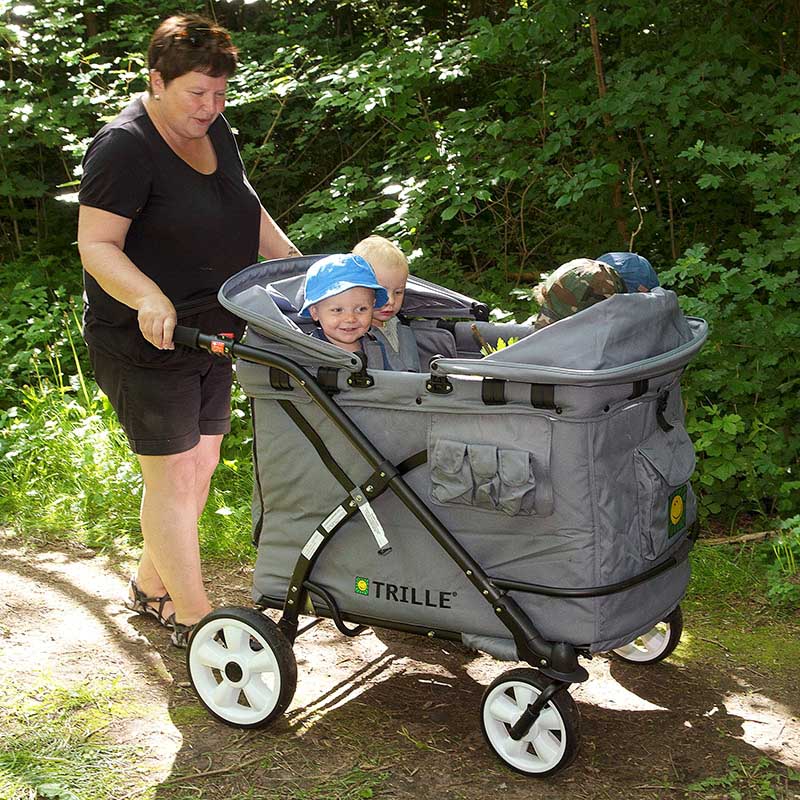 Trille Goliat, Barnvagn för 4 barn - Grey - 6