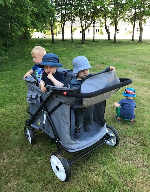 Trille Goliat, Barnvagn för 4 barn - Grey - 2