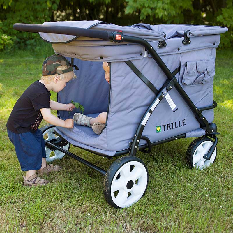 Trille Goliat, Barnvagn för 4 barn - Grey - 9
