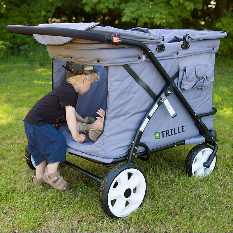 Trille Goliat, Barnvagn för 4 barn - Grey - 8