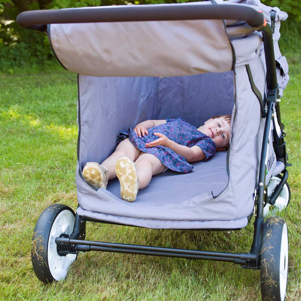 Trille Goliat, Barnvagn för 4 barn - Grey - 7