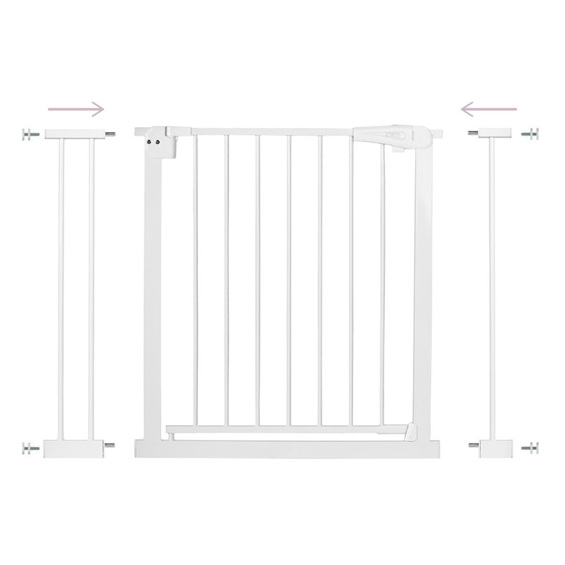 Säkerhetsgrind  MoMi Paxi 73-103cm - Vit