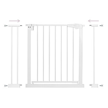 Säkerhetsgrind  MoMi Paxi 73-103cm - Vit