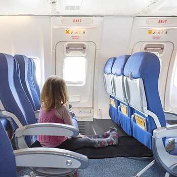 Airplane bed, portabel mata för flygplan - Black