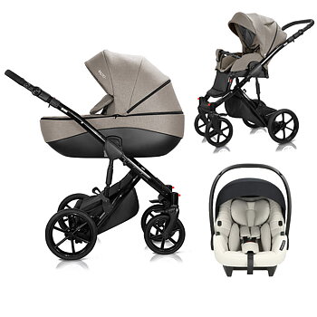 Paket 3i1 Milukids Bacio inkl. Cosmo 2.0 babyskydd