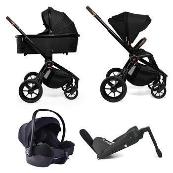 Stor barnvagnspaket 4i1 Muuvo Quick SE Cosmo AirFlow i-size + IQ Orbit isofix