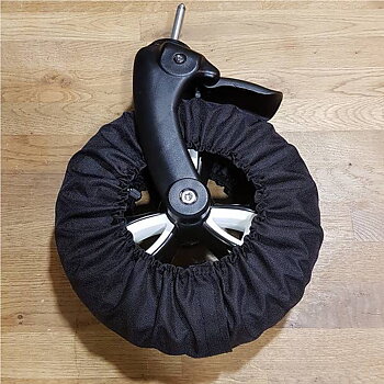 Hjulskydd för barnvagn, 4-pack, svart