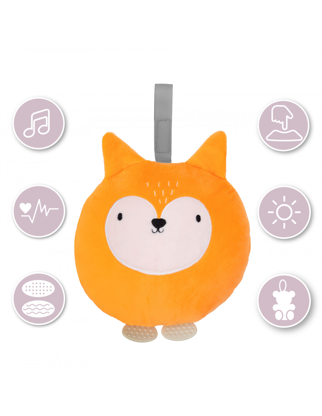 Momi Lulu Musikalisk mjuk aktivitets leksak - Orange - 4