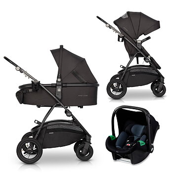 Barnvagn 3i1 Optimo easyGO inkl. babyskydd Mink Pro