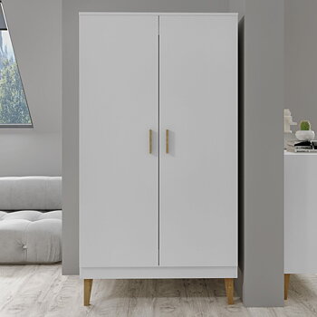Kubi garderob dubbel 100x184 Vit