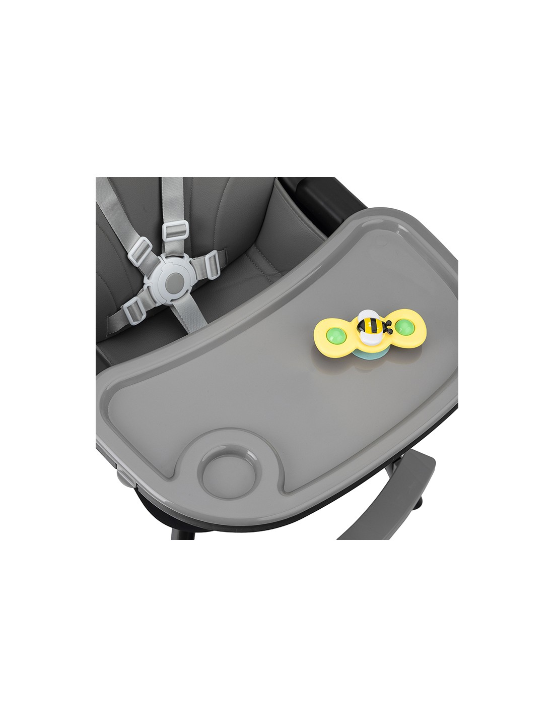 Barnmatstol Momi Flovi Black 2i1 - 10