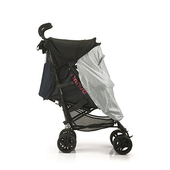 Solskärm med solskyddsnät, UPF 50+, Black