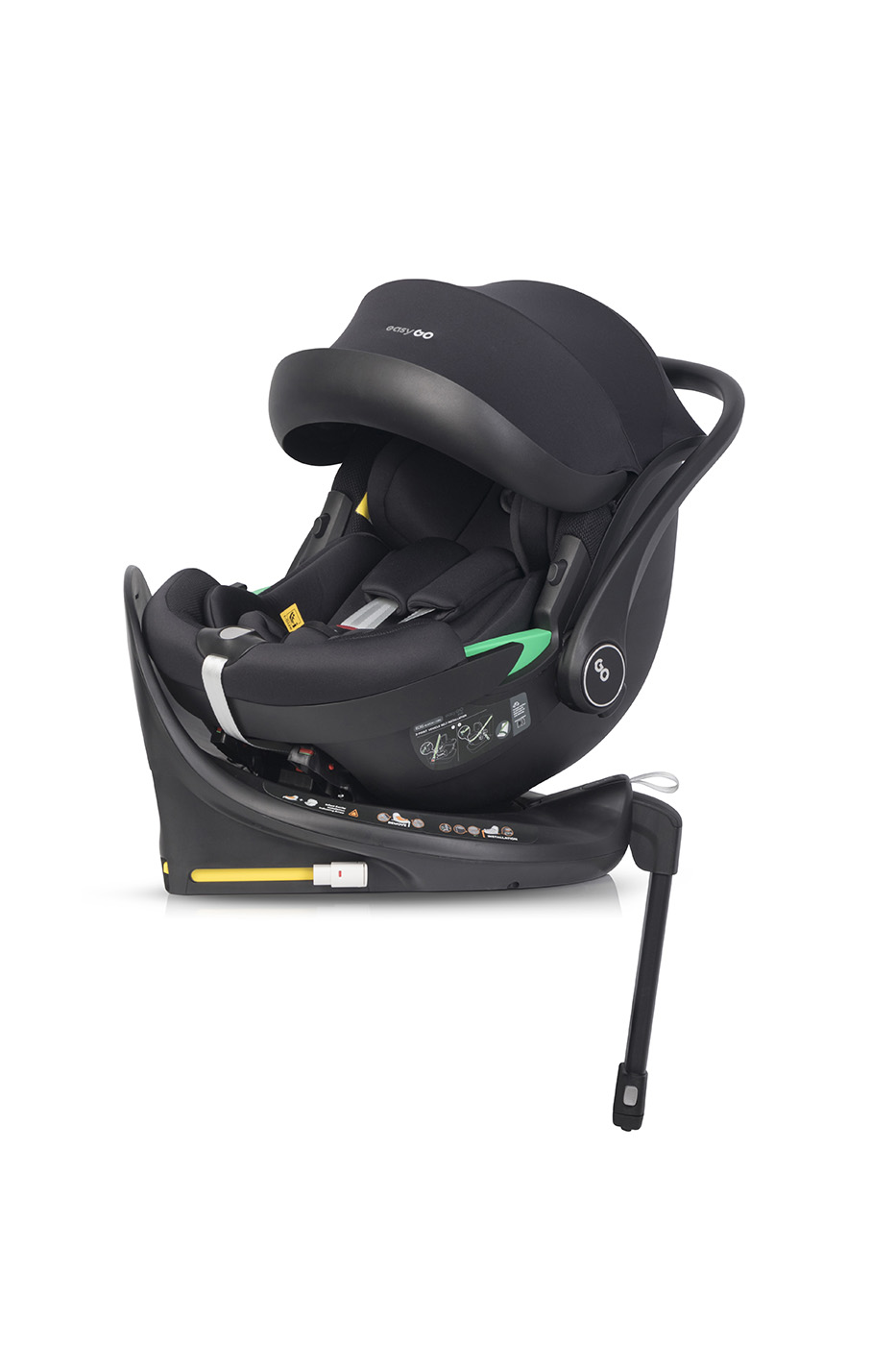 EasyGo Buz PRO 360 Babyskydd inkl. Swivel Isofix bas - 5