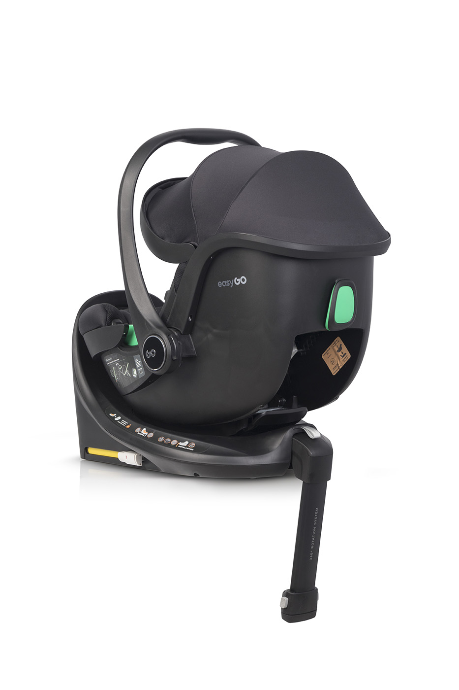 EasyGo Buz PRO 360 Babyskydd inkl. Swivel Isofix bas - 8