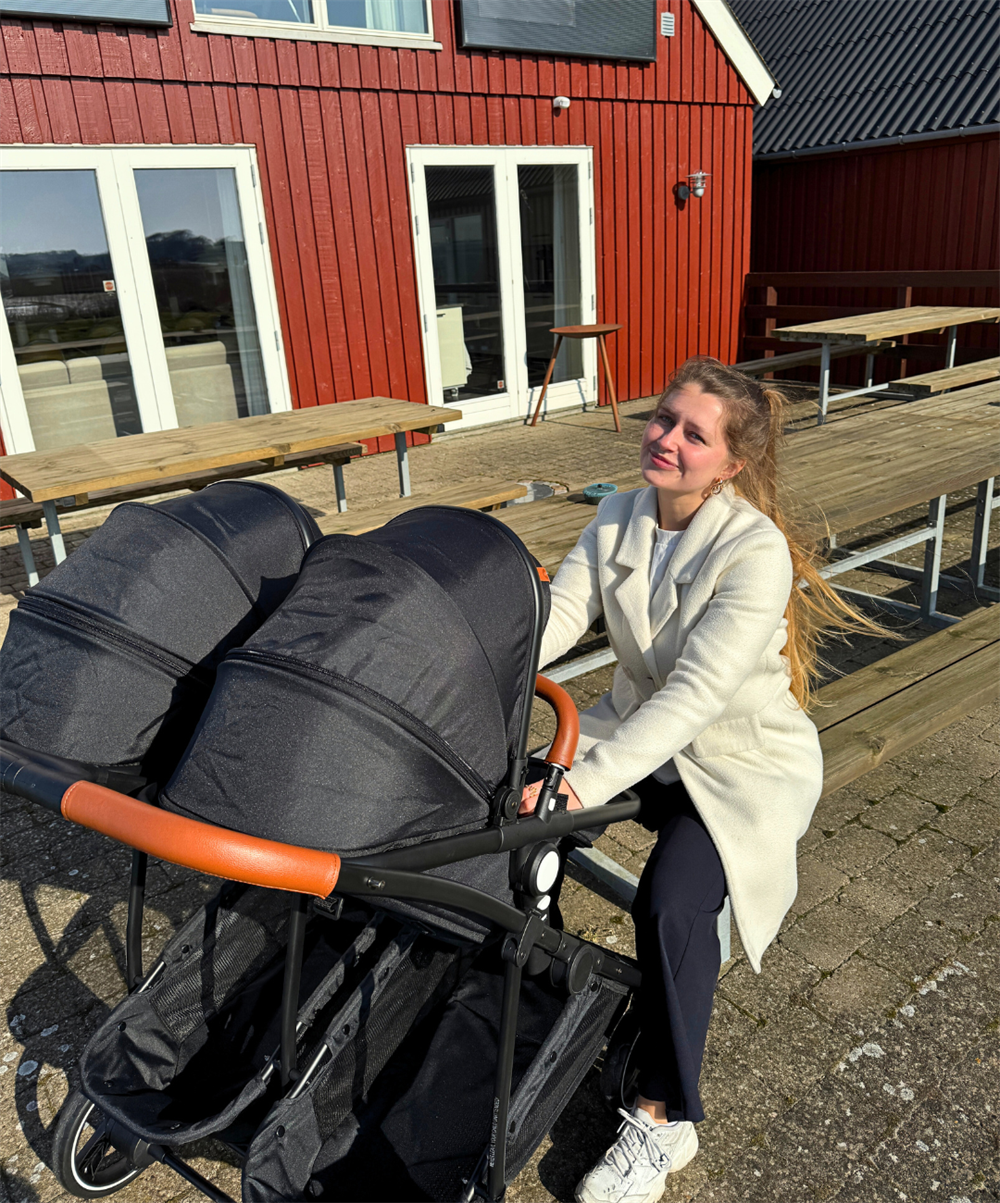 Tvillingvagn BabyTrold Sibbi Duo, 2 liggdel, 2 sittdelar - 3