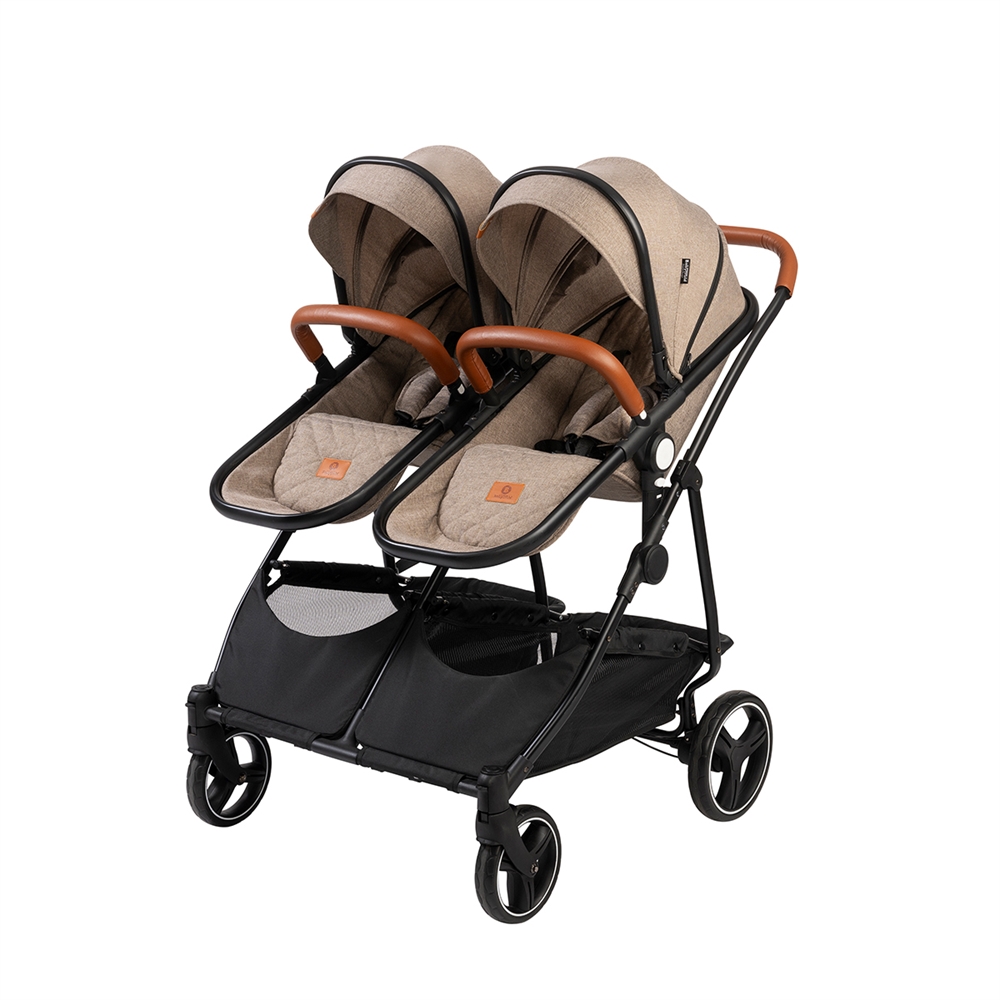 Tvillingvagn BabyTrold Sibbi Duo, 2 liggdel, 2 sittdelar - 7