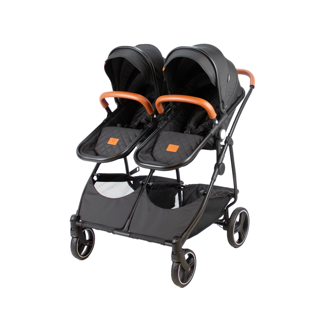 Tvillingvagn BabyTrold Sibbi Duo, 2 liggdel, 2 sittdelar - 2