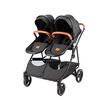 Tvillingvagn BabyTrold Sibbi Duo, 2 liggdel, 2 sittdelar