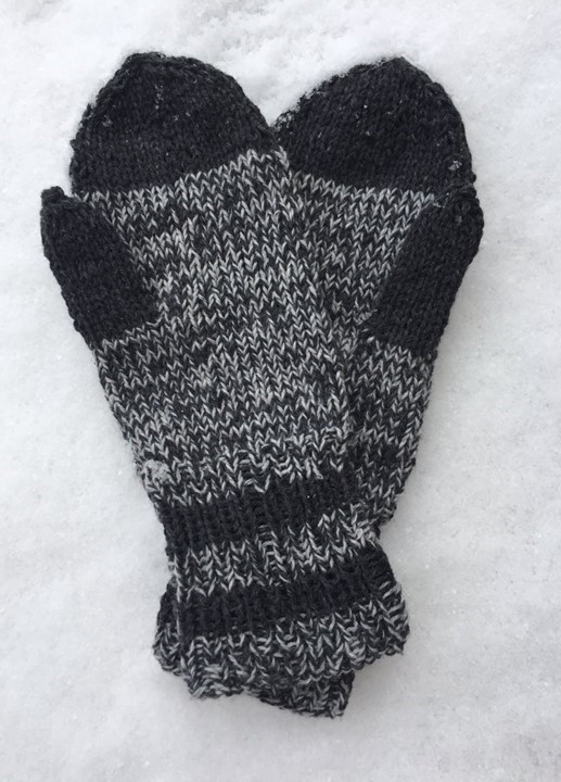 Mönster. Tumvantar i dubbelt garn. (18002)