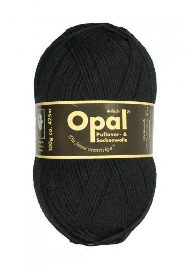 Opal Sockgarn. Enfärgad. Svart (2619)