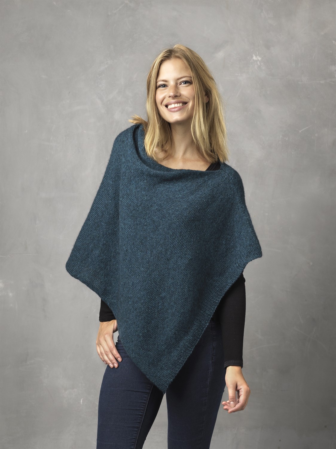 Mönster. Tibet  Skråponcho (3816)