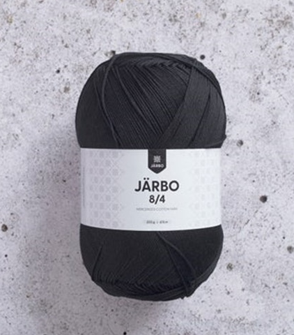 Järbo 8/4, 100 % bomull. Svart