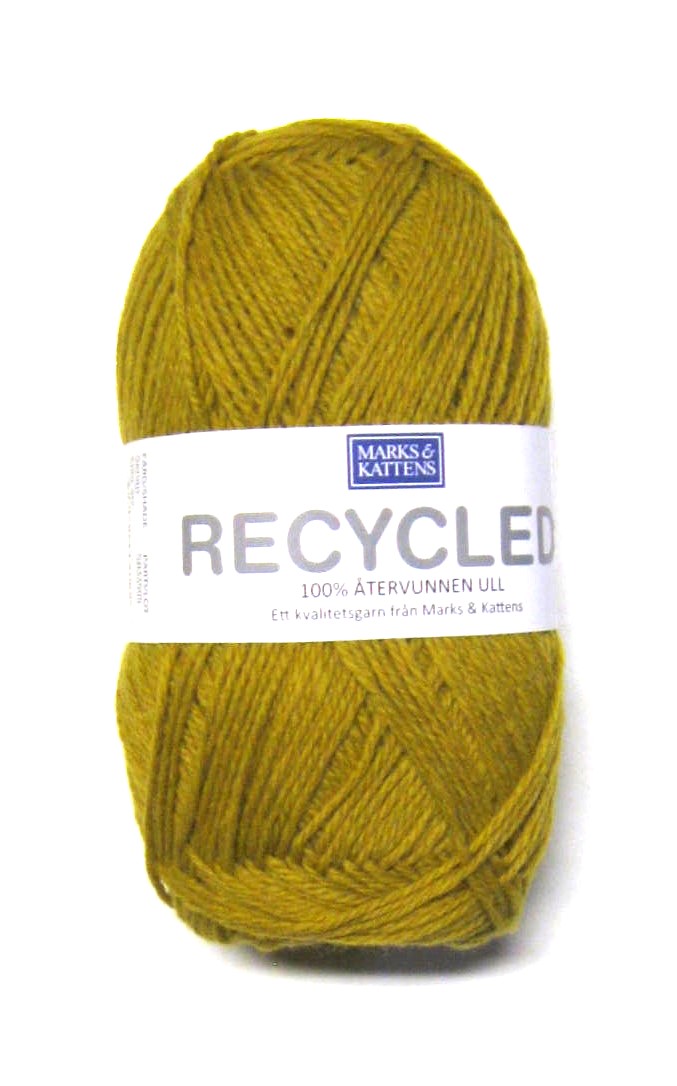 Recycled ullgarn. Senap (412)