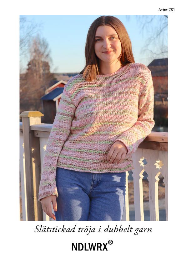 Mönster. Slätstickad tröja (781)