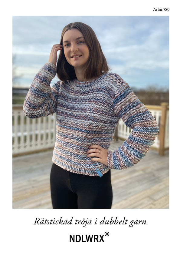 Mönster. Rätstickad tröja (780)