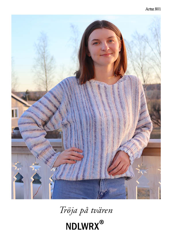 Mönster. Tröja på tvären (801)