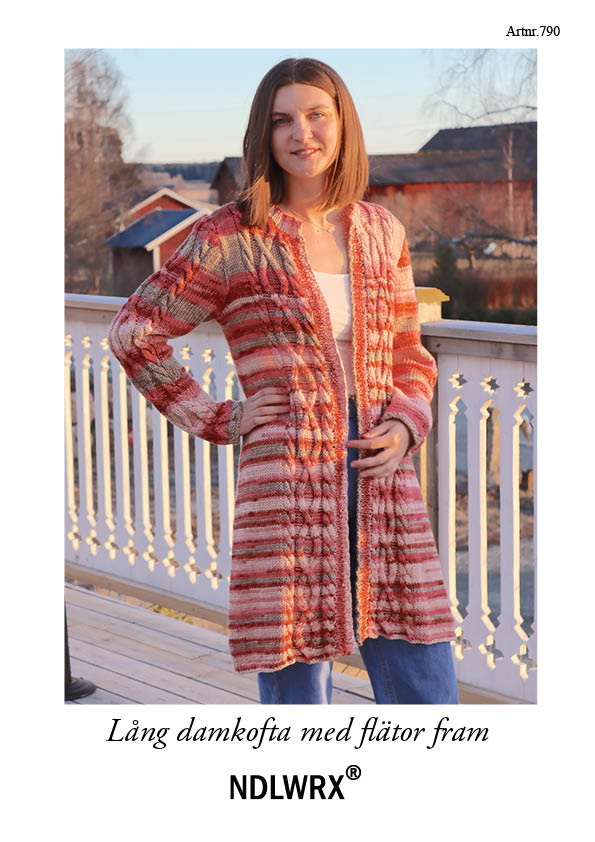 Mönster. Lång damtröja (790)