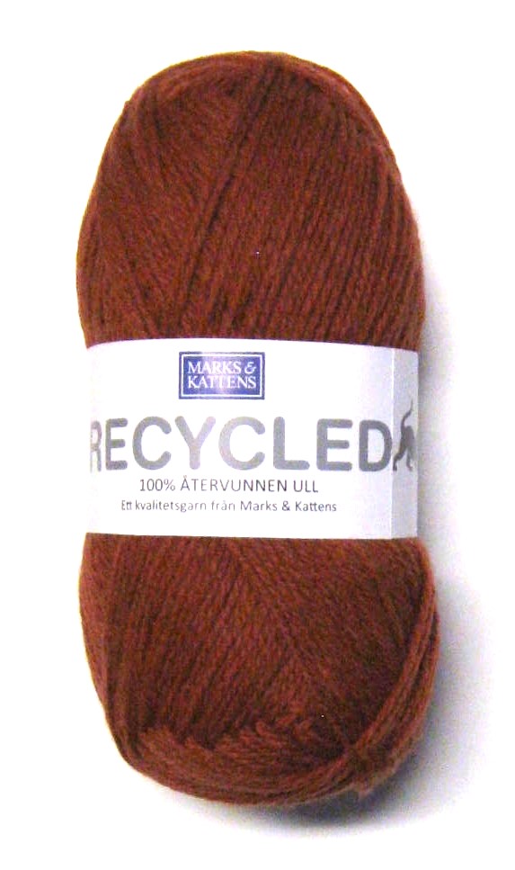 Recycled ullgarn. Tegel (413)