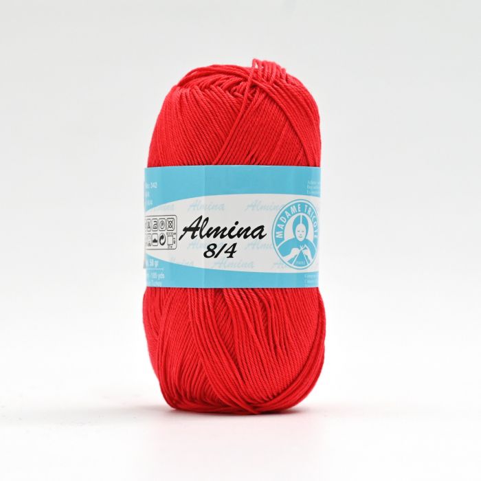 Almina 8/4, Röd. (5319) - garn