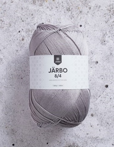 Järbo 8/4, 100 % bomull. Ljusgrå