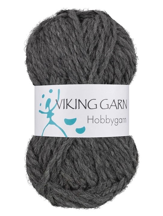 Viking Hobbygarn. Mörkgrå 915