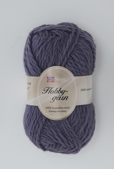 Viking Hobbygarn. Mörklila 968